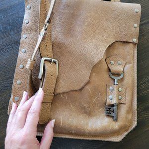 Genuine Leather Vintage Crossbody Messenger Bag Purse URBAN HEIRLOOMS used